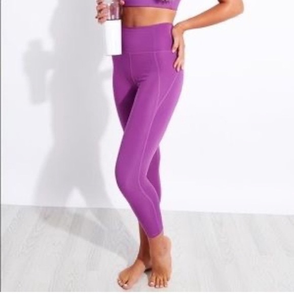 GIRLFRIEND COLLECTIVE Compressive High Rise Leggings - Wildflower Purple - Picture 2 of 8